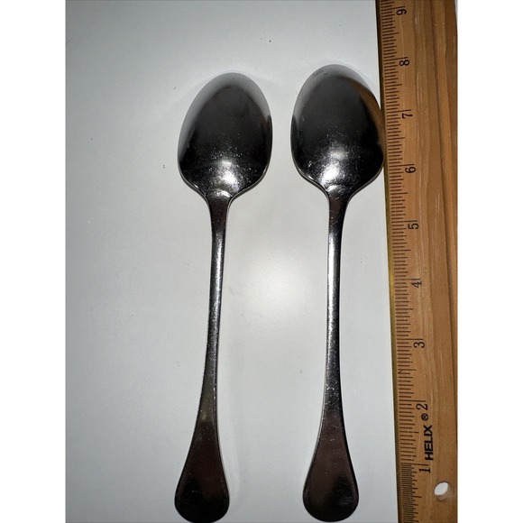 Lot Of 2 - Puccini Tablespoons Sant Andrea Stainless Flatware 8 1/8 inch - Picture 3 of 3